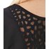 Camaieu női t-shirt hálós nyakkivágással