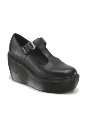 Dr. Martens Karina fekete platform csatos cipő