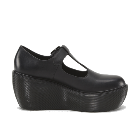 Dr. Martens Karina fekete platform csatos cipő 2015.03.12 fotója
