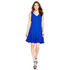 Ralph Lauren selyem A-vonalú kék ruha