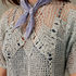 Ralph Lauren női horgolt lenvászon pulóver