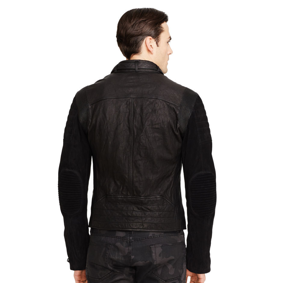 Ralph Lauren bőr Grand Prix fekete motoros dzseki 2015.03.06 fotója
