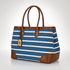 Ralph Lauren csíkos vászon bevásárló táska