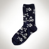 Ralph Lauren navy virágmintás zokni