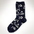 Ralph Lauren navy virágmintás zokni