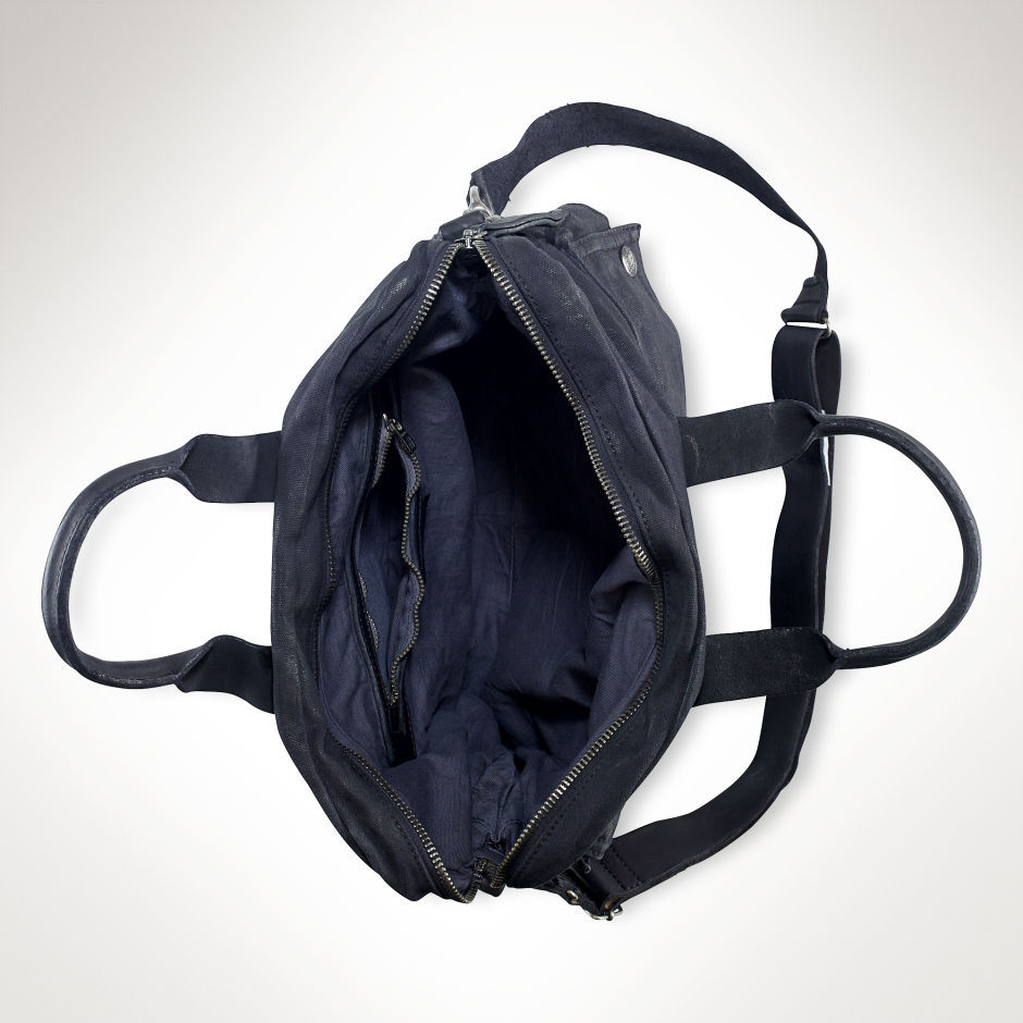 Ralph Lauren vászon-bőr futár táska 2015.03.06 #83510 fotója