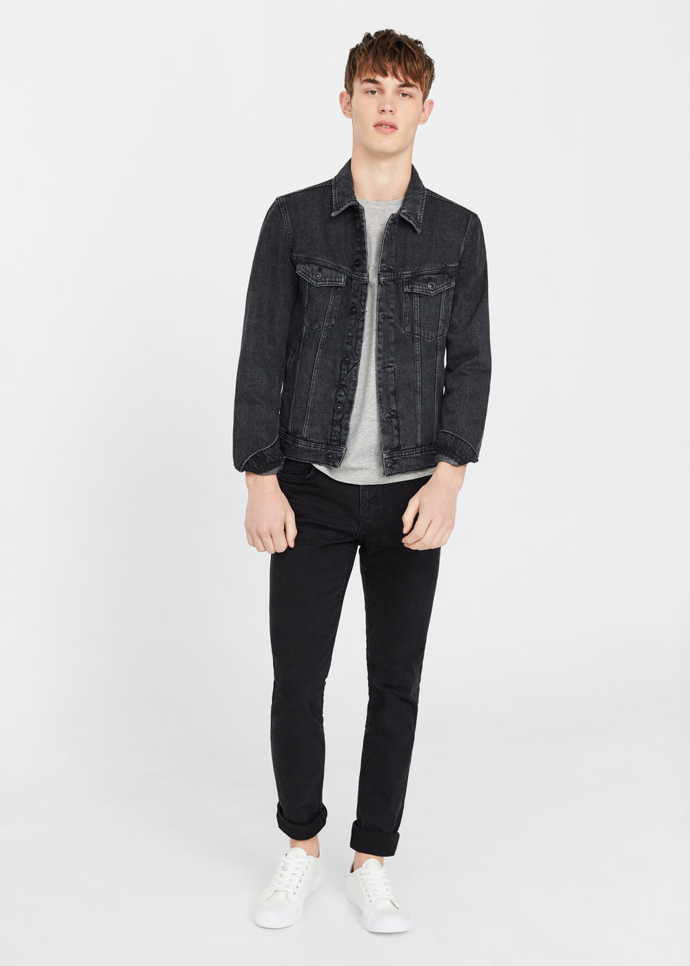 Mango fekete denim dzseki 2016.12.22 #2de0ba0f0f# fotója