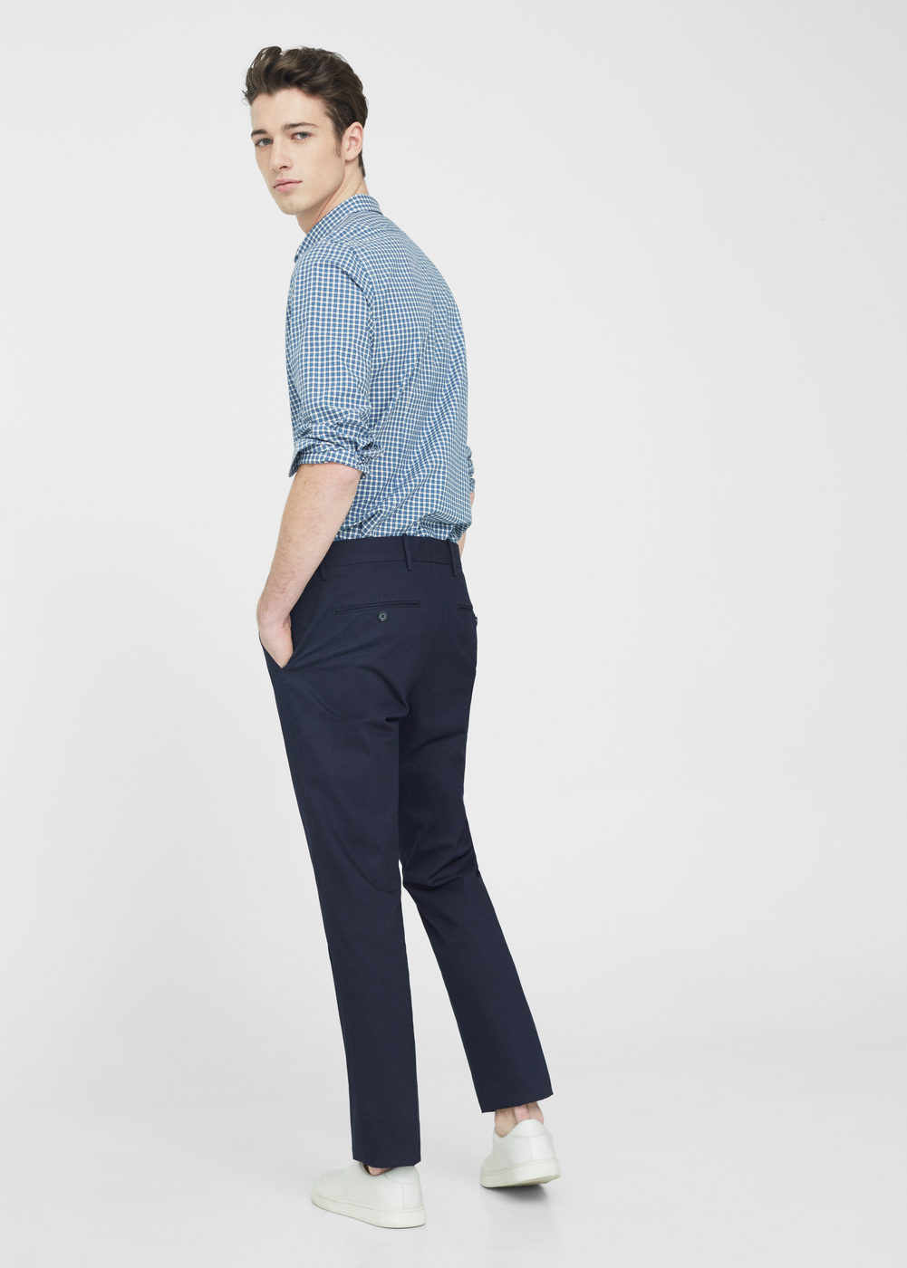 Mango slim-fit kockás ing 2016.12.22 #56a0d61861# fotója