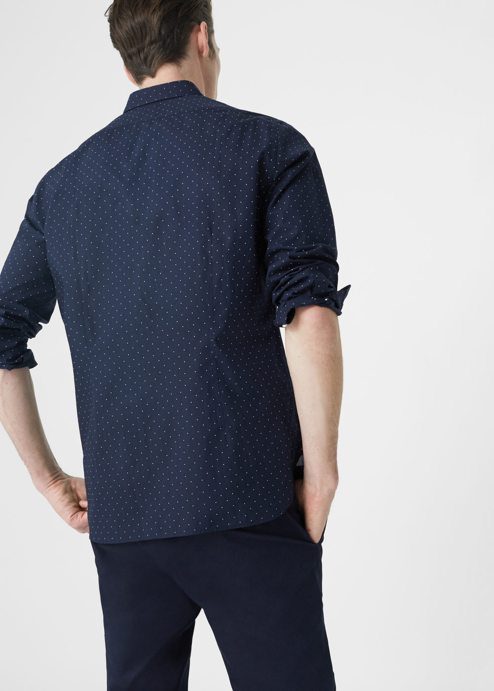 Mango slim-fit pöttyös ing 2016.12.22 #56059ebde1# fotója