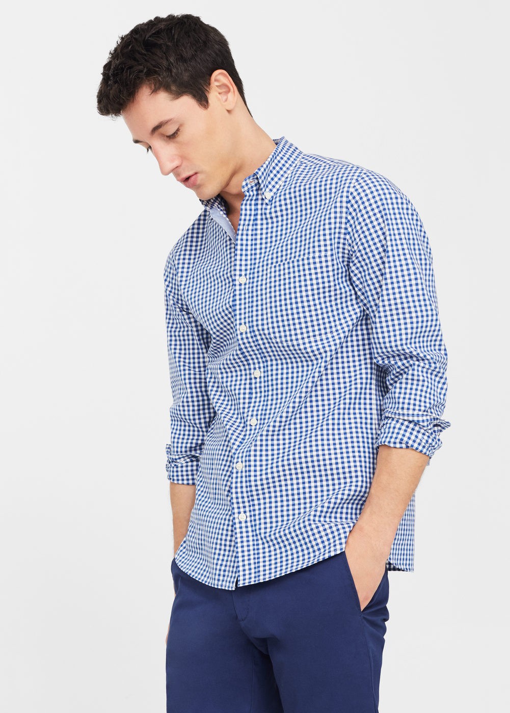 Mango slim-fit kockás ing 2016.12.22 #710532994e# fotója