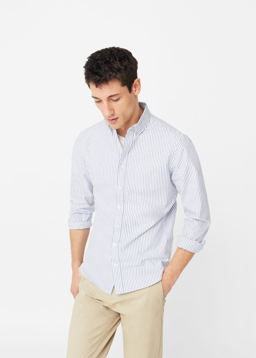 Mango slim-fit csíkos ing 2016.12.22 #978b32fb44# fotója
