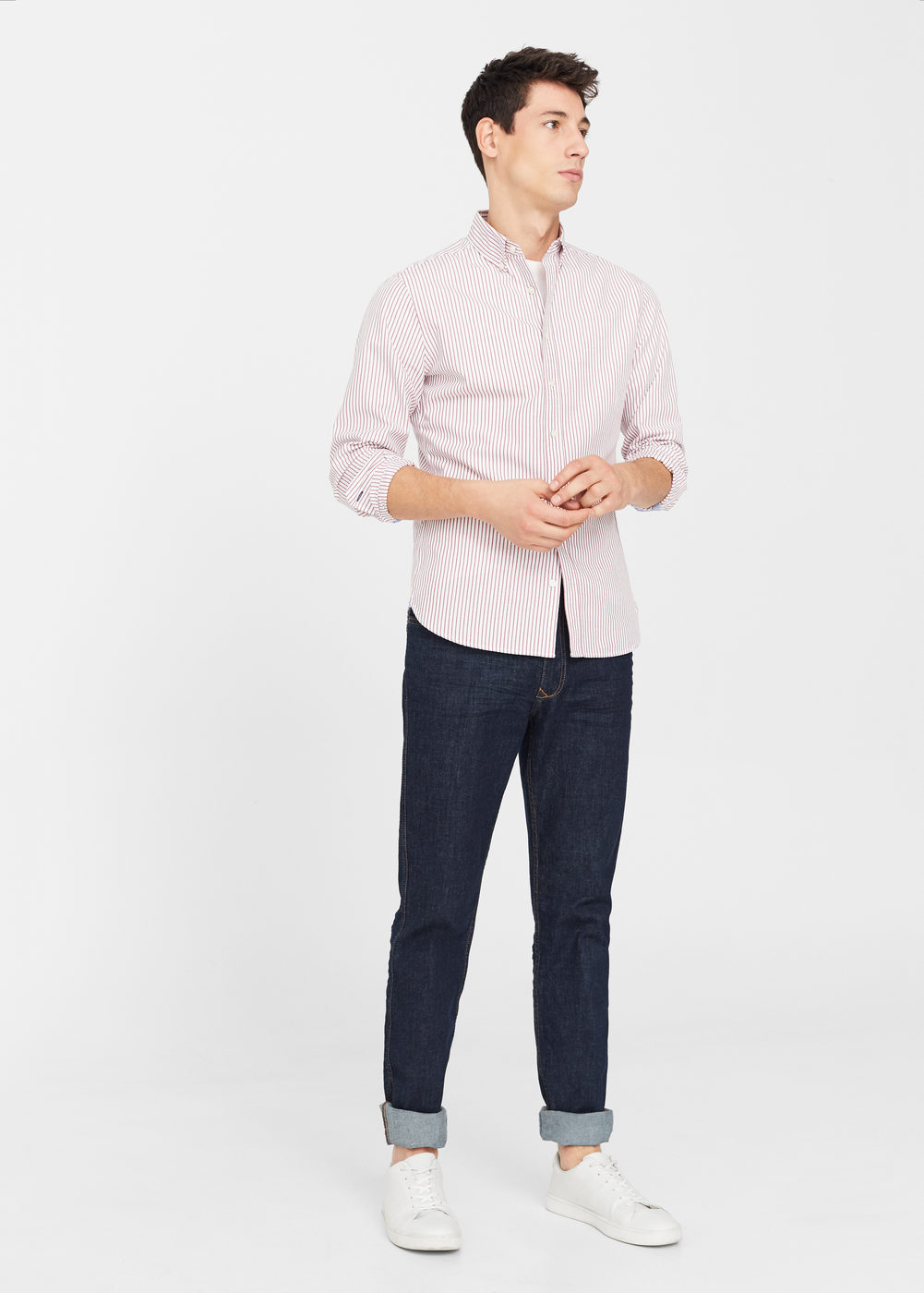 Mango slim-fit csíkos ing 2016.12.22 #836f6cfd03# fotója