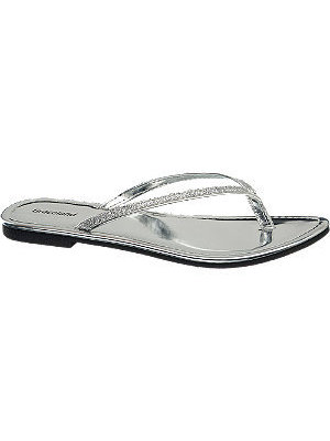 Graceland ezüst színű flip flop papucs