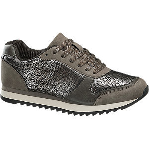 Graceland hüllőmintás ezüst sneaker fotója