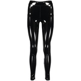 New Yorker női fekete latex hatású fényes leggings
