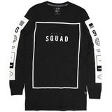 New Yorker férfi "squad" feliratos pulcsi kép