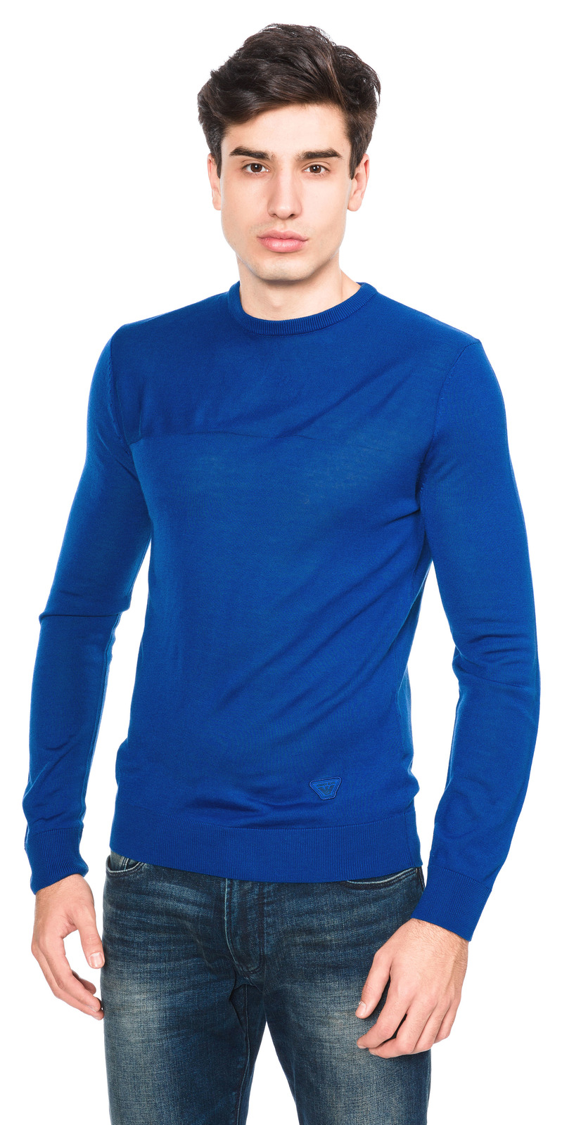 Armani Jeans Pulóver L, Kék fotója