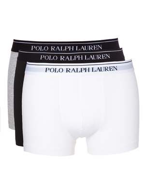 Polo Ralph Lauren 3 db-os Boxeralsó szett S, Fekete Fehér Szürke