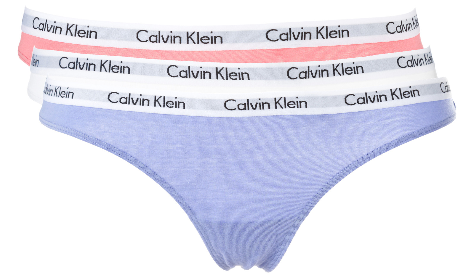 Calvin Klein 3 db-os Bugyi szett S, Kék Rózsaszín Fehér fotója