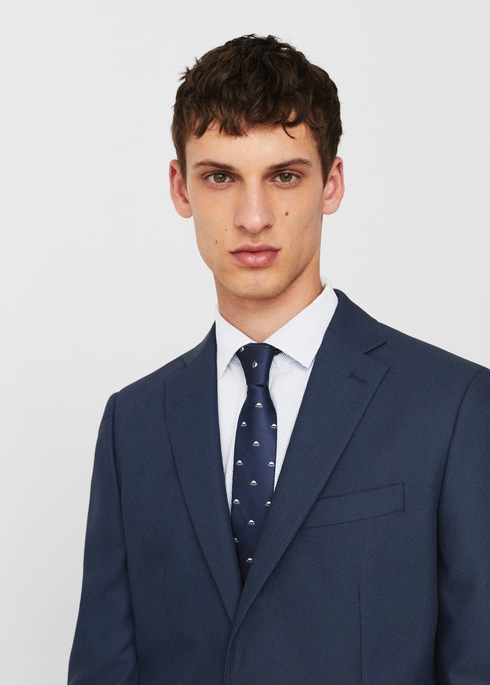 Mango slim-fit strukturált öltöny zakó 2017.08.21 #217672 fotója