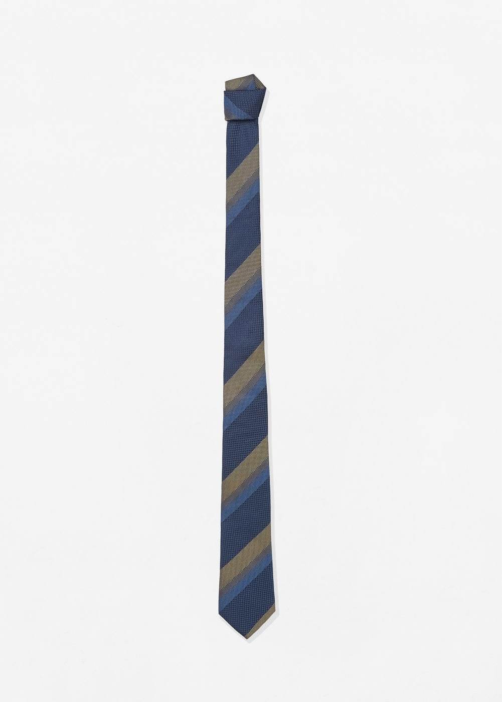 Mango csíkos selyem nyakkendő 2017.08.21 #217799 fotója