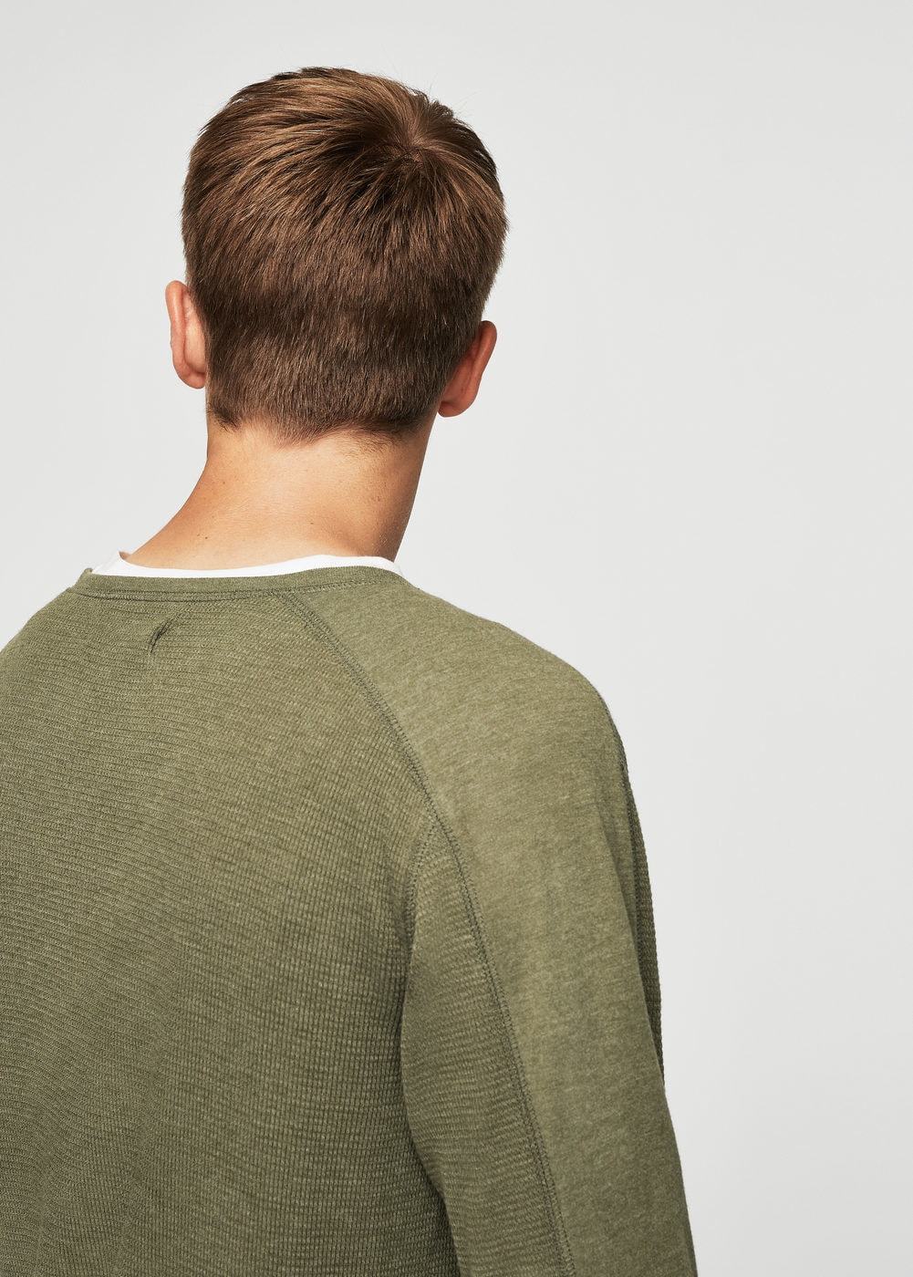 Mango texturált pamut póló 2017.08.21 #218159 fotója