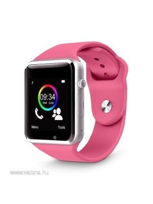 A1 Smart Watch Pink okosóra az Apple iWatch mintájára Magyar menüvel - azonnali szállítással << lejárt 388084