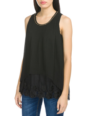 Desigual Marilin Top L, Fekete