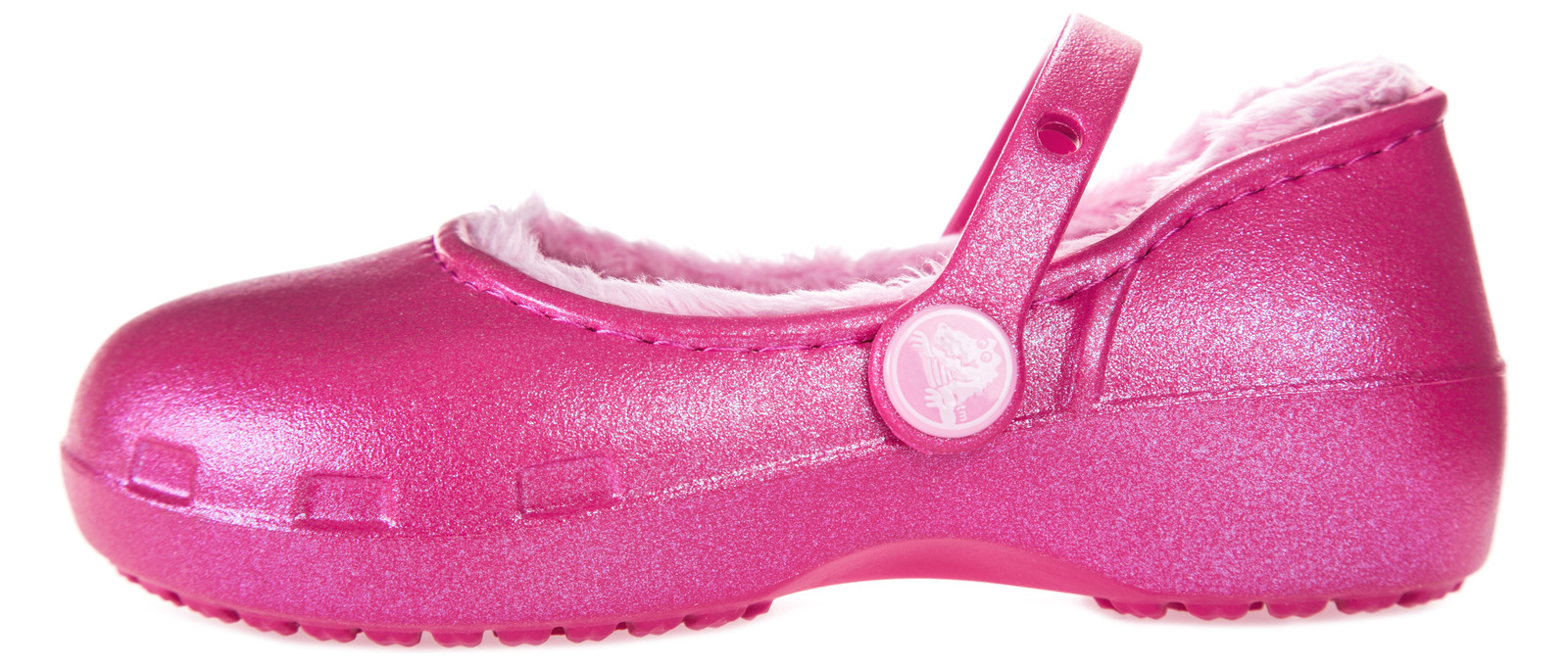 Crocs Karin Fuzz Lined Clog Balerina cipők 23-24, Rózsaszín fotója