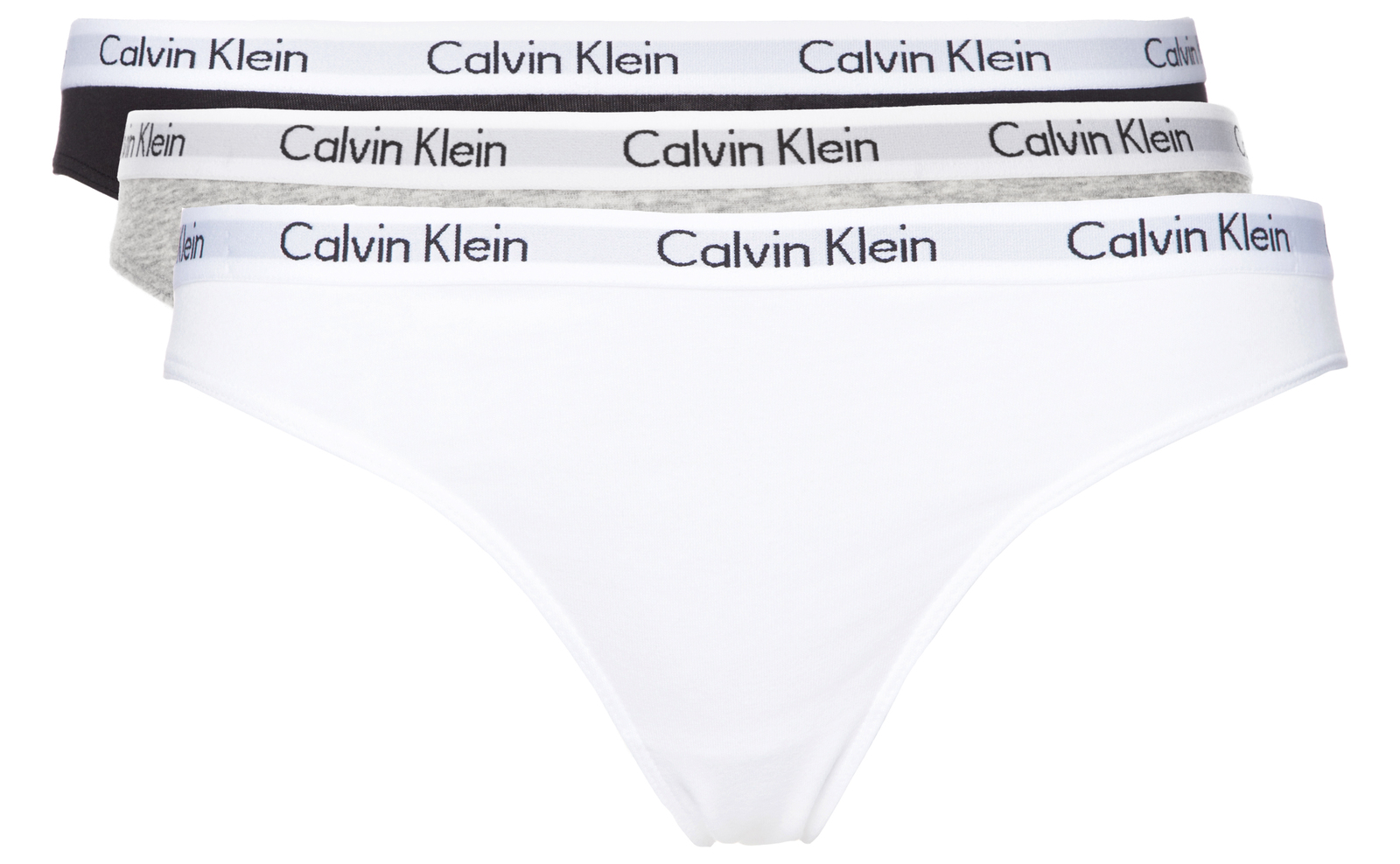 Calvin Klein 3 db-os Bugyi szett L, Fekete Fehér Szürke fotója