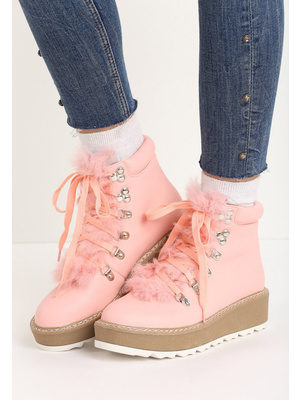 Didi rózsaszín női platform cipő