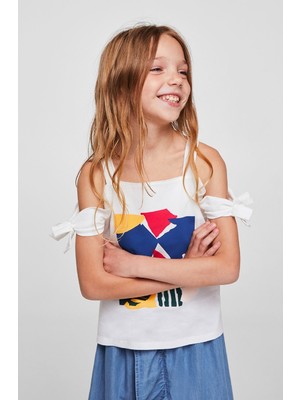 Mango Kids - Gyerek top Deco 110-164 cm