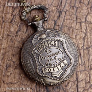 Rendőrség - police mintás zsebóra - vadi új - bronz színű << lejárt 1816472 77 fotója