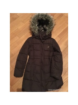 H&M szőrmés kapucnis kabát 134-es << lejárt 63938
