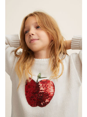 Mango Kids - Gyerek pulóver Apple 110-164 cm