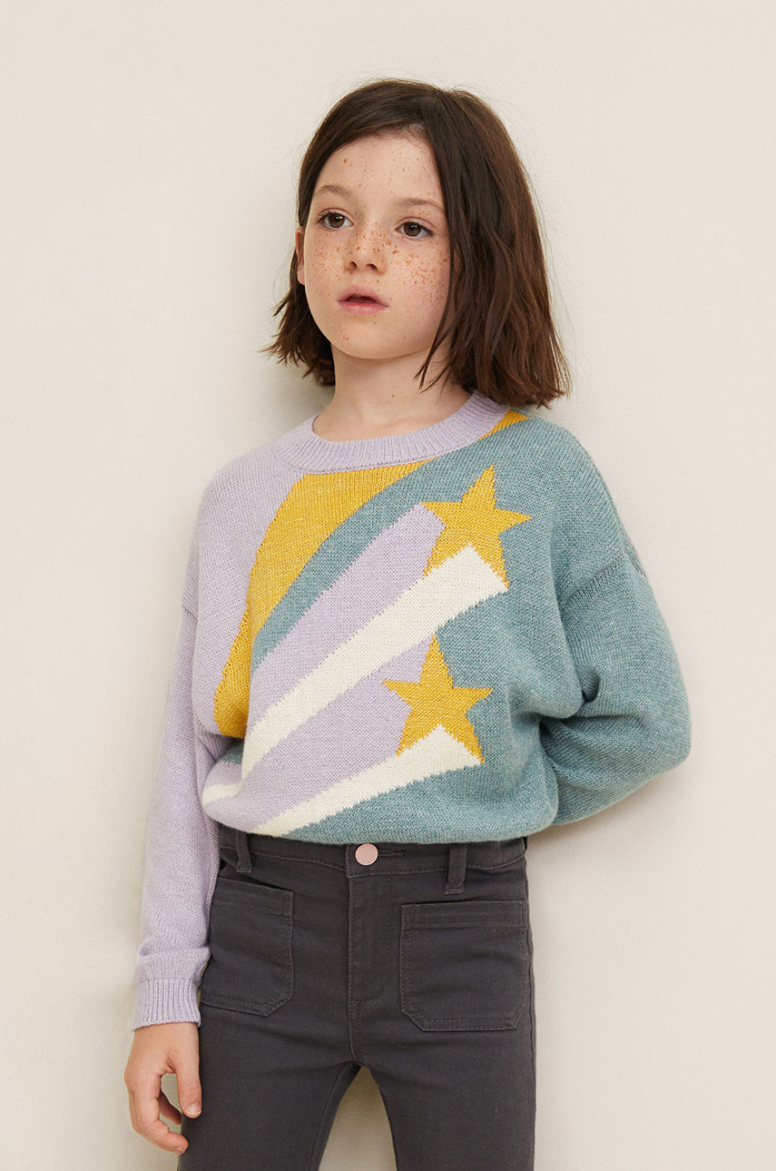 Mango Kids - Gyerek pulóver Estrella 110-164 cm fotója