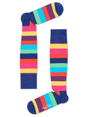 Happy Socks Compression Stripe Zokni 36-38, Többszínű