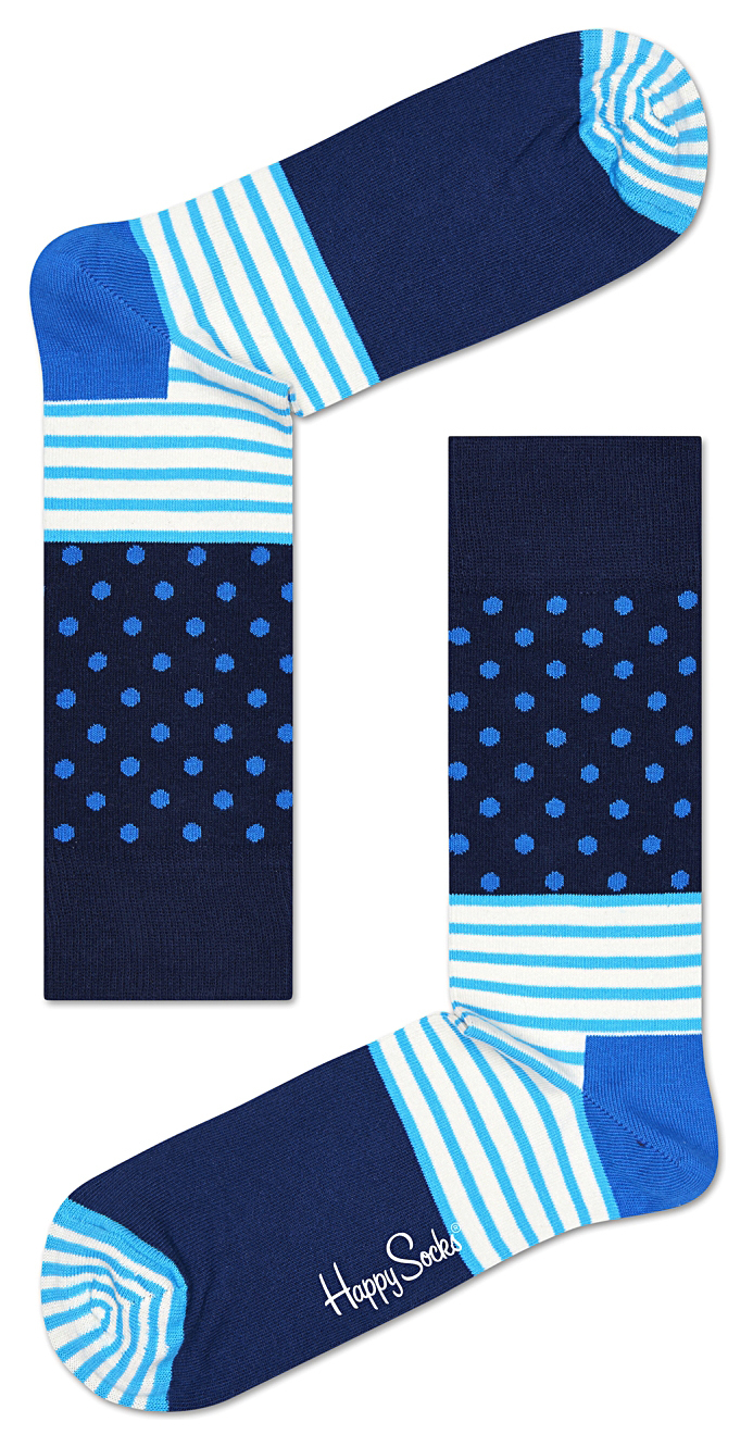Happy Socks Stripes & Dots Zokni 41-46, Kék fotója