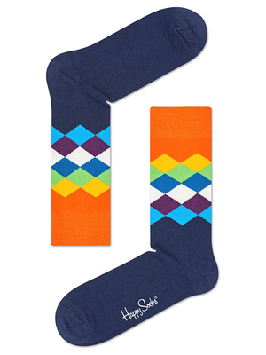Happy Socks Faded Diamond Zokni 41-46, Többszínű