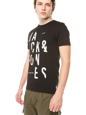 Jack & Jones Cutter Póló XL, Fekete