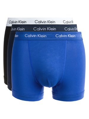Calvin Klein 3 db-os Boxeralsó szett S, Fekete Kék