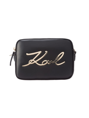 Karl Lagerfeld Signature Crossbody táska Fekete