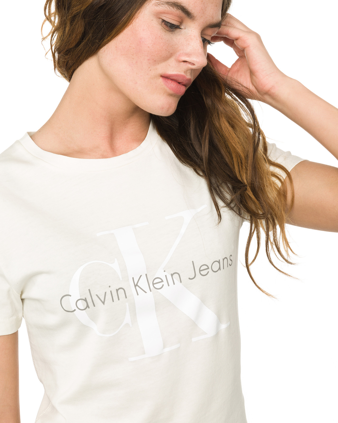 Calvin Klein Shrunken Póló XS, Fehér fotója