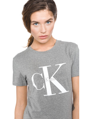 Calvin Klein Shrunken Póló Szürke