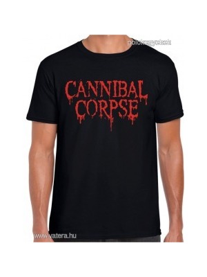 Cannibal Corpse zenekaros mintás póló, fekete << lejárt 837199