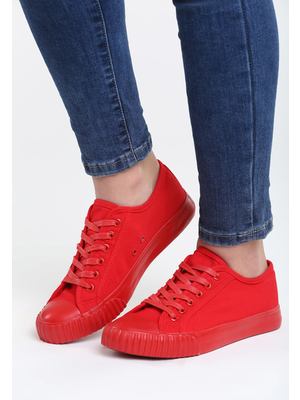 Lapos piros női tornacipő << lejárt 821113