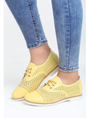 Naturala crafty sárga bőr cipő << lejárt 421335