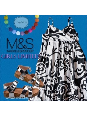 Fekete-fehér nyári kislány ruhácska - M&S << lejárt 734256