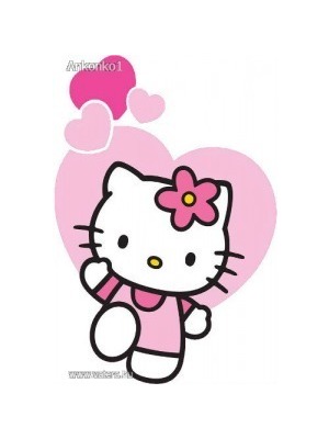 Hello Kitty (2) jó minőségű vasalható matrica << lejárt 887501