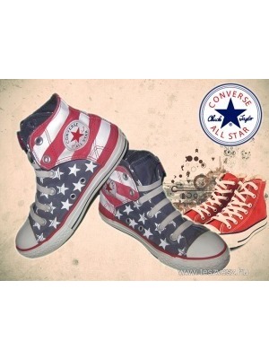 Converse All Star USA zászlós magas szárú tornacipő! 33-as méret! EREDETI << lejárt 420079